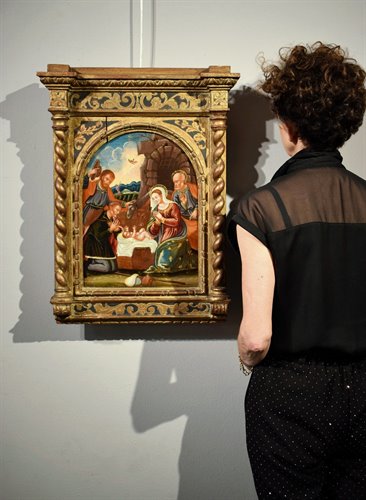   "Adoration of the shepherds"   Tabernacle frame  